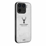 For Xiaomi 15 Deer Head Cloth Skin All-inclusive Phone Case(White)