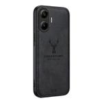 For Xiaomi Redmi Turbo 4 Pro Deer Head Cloth Skin All-inclusive Phone Case(Black)