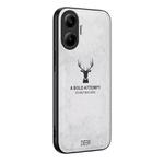 For Xiaomi Redmi Turbo 4 Pro Deer Head Cloth Skin All-inclusive Phone Case(White)