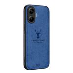 For Xiaomi Redmi Turbo 4 Pro Deer Head Cloth Skin All-inclusive Phone Case(Blue)