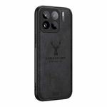 For Xiaomi 15S  Pro Deer Head Cloth Skin All-inclusive Phone Case(Black)