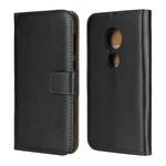 Leather Horizontal Flip Holster for Moto E5 Play ,with Magnetic Clasp and Bracket and Card Slot and Wallet(Black)