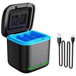 GP-910 3-Battery Charging Box Storage Case For GoPro Hero11 /10 /9