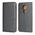 Leather Horizontal Flip Holster for Moto G7 Power ,with Magnetic Clasp and Bracket and Card Slot and Wallet(Black)