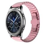 For Samsung Galaxy Watch Gear S3 Classic 22mm One Bead Paint Butterfly Buckle Alloy Watch Band(Pink)