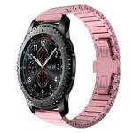 For Samsung Galaxy Watch Gear S3 Frontier 22mm One Bead Paint Butterfly Buckle Alloy Watch Band(Pink)