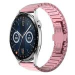 For Huawei Watch GT3 46mm 22mm One Bead Paint Butterfly Buckle Alloy Watch Band(Pink)