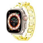 For Apple Watch Ultra 2 49mm Quick-Release Metal Chain Watch Band(Gold)