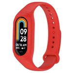 For Xiaomi Smart Band 9 / 9 NFC Solid Color Integrated Silicone Watch Band(Red)