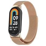 For Xiaomi Smart Band 9 / 9 NFC Milan Magnetic Stainless Steel Watch Band(Rose Gold)