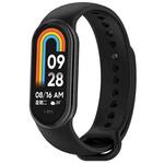 For Xiaomi Smart Band 9 / 9 NFC Metal Connector Solid Color Silicone Watch Band(Black)