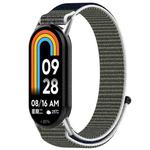 For Xiaomi Smart Band 9 / 9 NFC Loop Nylon Hook and Loop Fastener Watch Band(Gray Blue)