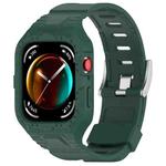 For Huawei Watch Fit3 Armour Integrated TPU Watch Band(Dark Green)