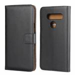 Leather Horizontal Flip Holster for LG V40 ThinQ , with Magnetic Clasp and Bracket and Card Slot and Wallet(Black)