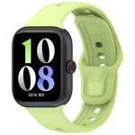 For vivo iQOO Watch GT Solid Color Silicone Watch Band(Lime)