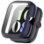 For vivo iQOO Watch GT PC + Tempered Film Integrated Watch Protective Case(Ink Blue)