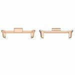 For vivo iQOO Watch GT 22mm 1 Pair Metal Watch Band Connector(Rose Gold)