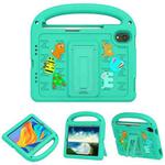 For iPad mini 6 Cartoon Sparrow EVA Shockproof Tablet Case(Glacier Green)