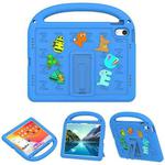 For iPad 10th Gen 10.9 2022 Cartoon Sparrow EVA Shockproof Tablet Case(Blue)