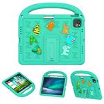 For iPad Air 11 2024 Cartoon Sparrow EVA Shockproof Tablet Case(Glacier Green)