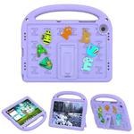 For Samsung Galaxy Tab A9+ Cartoon Sparrow EVA Shockproof Tablet Case(Taro Purple)