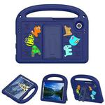 For Samsung Galaxy Tab A9 Cartoon Sparrow EVA Shockproof Tablet Case(Navy Blue)