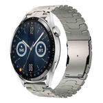 For Huawei Watch GT 3 Pro 46mm 22mm Double Lock Buckle Turtle Titanium Steel Watch Band(Titanium)