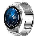 For Huawei Watch GT 3 46mm 22mm Double Lock Buckle Turtle Titanium Steel Watch Band(Silver)