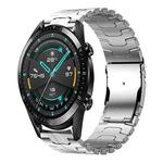 For Huawei Watch GT 2 46mm / GT 2 Pro 22mm Double Lock Buckle Turtle Titanium Steel Watch Band(Silver)