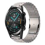 For Huawei Watch GT 2 46mm / GT 2 Pro 22mm Double Lock Buckle Turtle Titanium Steel Watch Band(Titanium)