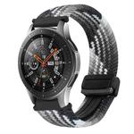 For Samsung Galaxy Watch 46mm 22mm Magnetic Buckle Braided Watch Band(Z Dark Chocolate)