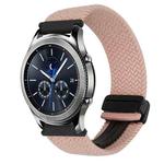 For Samsung Galaxy Gear S3 Classic 22mm Magnetic Buckle Braided Watch Band(Starlight Pink)