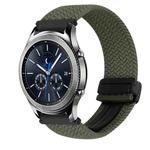 For Samsung Galaxy Gear S3 Classic 22mm Magnetic Buckle Braided Watch Band(Metallic Gray)