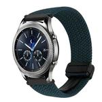 For Samsung Galaxy Gear S3 Classic 22mm Magnetic Buckle Braided Watch Band(Forest Green)