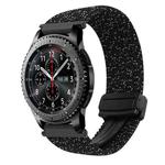 For Samsung Galaxy Gear S3 Frontier 22mm Magnetic Buckle Braided Watch Band(Stars Black)