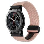 For Samsung Galaxy Gear S3 Frontier 22mm Magnetic Buckle Braided Watch Band(Starlight Pink)