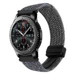 For Samsung Galaxy Gear S3 Frontier 22mm Magnetic Buckle Braided Watch Band(Graphite Black)