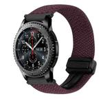 For Samsung Galaxy Gear S3 Frontier 22mm Magnetic Buckle Braided Watch Band(Drop Cherry)