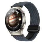 For Huawei Watch 4 Pro 22mm Magnetic Buckle Braided Watch Band(Space Gray)