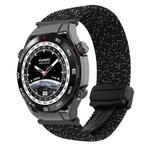 For Huawei Watch Ultimate 22mm Magnetic Buckle Braided Watch Band(Stars Black)