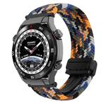 For Huawei Watch Ultimate 22mm Magnetic Buckle Braided Watch Band(Camouflage Color)