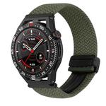 For Huawei Watch GT3 SE 22mm Magnetic Buckle Braided Watch Band(Metallic Gray)