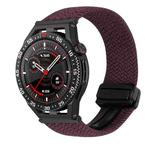 For Huawei Watch GT3 SE 22mm Magnetic Buckle Braided Watch Band(Drop Cherry)