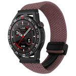 For Huawei Watch GT3 SE 22mm Magnetic Buckle Braided Watch Band(Smoky Purple)