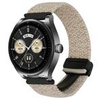 For Huawei Watch Buds 22mm Magnetic Buckle Braided Watch Band(Starlight)
