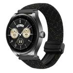 For Huawei Watch Buds 22mm Magnetic Buckle Braided Watch Band(Starlight Colorful)