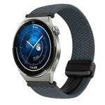 For Huawei Watch GT3 Pro 46mm 22mm Magnetic Buckle Braided Watch Band(Space Gray)
