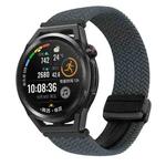 For Huawei Watch GT Runner 22mm Magnetic Buckle Braided Watch Band(Space Gray)