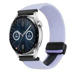 For Huawei Watch GT3 46mm 22mm Magnetic Buckle Braided Watch Band(Purple)