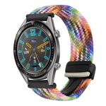 For Huawei Watch GT 22mm Magnetic Buckle Braided Watch Band(Colorful)